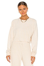 Product image of JOHN ELLIOTT Ribbed Terry Cropped Sweatshirt. Click to view full details