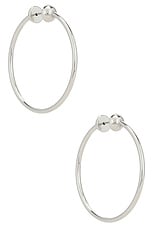 Icon Small Hoops in Silver