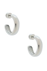 Staple Hoops Small Earrings