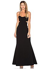 JILL JILL STUART Flare Gown in Black | REVOLVE