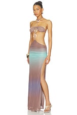 Mesh Maxi Dress With Stone Trims - thumbnail 5