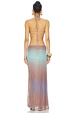 Mesh Maxi Dress With Stone Trims - thumbnail 6