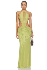Darlyn Draped Backless Maxi Dress - thumbnail 4