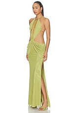 Darlyn Draped Backless Maxi Dress - thumbnail 6