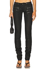 Coated Zip Skinny Jean
