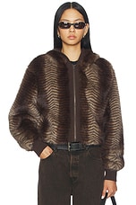 Bear Faux Fur Jacket - thumbnail 4