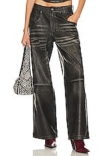 Distressed Faux Leather Colossus Pant