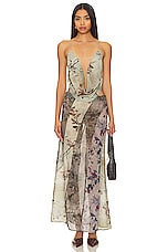 Panelled Print Maxi Skirt - thumbnail 7