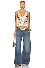Sequin Ribbed Vest Top - thumbnail 7