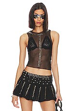 Product image of Jaded London Mesh Tank Top. Click to view full details