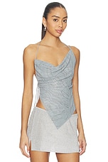 Rhinestone Cowl Backless Top - thumbnail 5