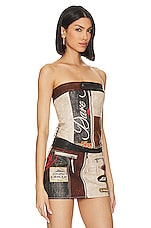 Daytona Faux Leather Corset Top - thumbnail 5
