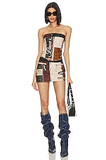 Daytona Faux Leather Corset Top - thumbnail 7