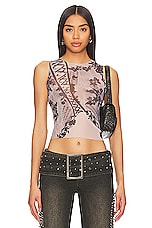 Mesh Edge Tank Top
