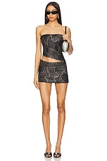 Faux Suede Corset Top - thumbnail 7