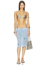 Triangle Bikini Top With Metal Sequins - thumbnail 8