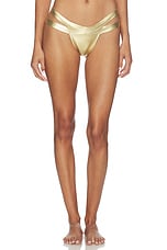Idol Metallic Bandage Bikini Bottom - thumbnail 4