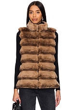 Plush Faux Fur Reversible Vest - thumbnail 5