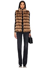 Plush Faux Fur Reversible Vest - thumbnail 8
