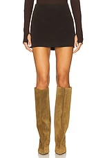 Faux Suede Mini Skirt