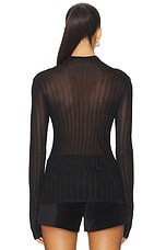 The Lana Ribbed Turtleneck Top - thumbnail 6