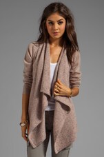 Joie Solid With Marled Mix Starley Cardigan in Light Heather Oatmeal