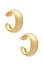 Product image of joolz by Martha Calvo Half Round Hoops. Click to view full details