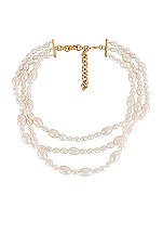Product image of joolz by Martha Calvo Rosie Triple Layer Pearl Necklace. Click to view full details