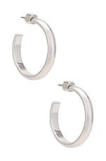 Product image of joolz by Martha Calvo Irina Hoops 1' Earrings. Click to view full details