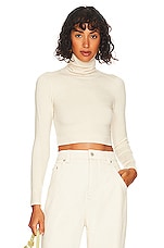 Product image of JoosTricot Long Sleeve Crop Turtleneck. Click to view full details