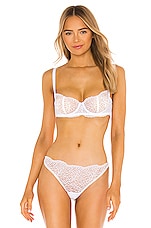 Journelle Allegra Balconette Bra in White
