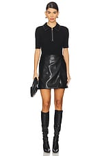Ettalyn Faux Leather Mini Dress