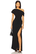 Kally Draped Midi Dress - thumbnail 9