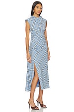 Burke Draped Midi Dress - thumbnail 5