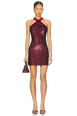 Isla Halter Neck Mini Dress - thumbnail 4