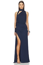 Moira Draped Jersey Gown - thumbnail 4