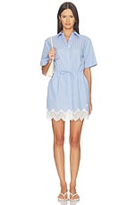 Calder Cotton Lace Mini Dress - thumbnail 4