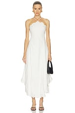 Gillian Embroidered Linen Midi Dress - thumbnail 4
