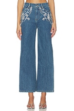 Jude Mid Rise Crop Wide Leg Jean - thumbnail 4