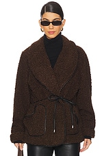Kimia Sherpa Tie Waist Jacket - thumbnail 4