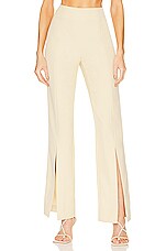 Product image of SIMKHAI Chase Technical Cocktail Crepe Slit Front Pant. Click to view full details