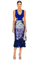 Semicouture Women's Elvira Satin Long Skirt Grey