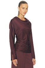Victoria Long Sleeve Draped Top - thumbnail 5
