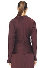 Victoria Long Sleeve Draped Top - thumbnail 6
