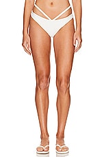 Emmalynn Solid Strappy Bikini Bottom