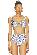 Anniston Ruched Cup Bikini Top - thumbnail 4