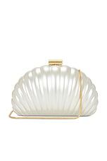 Monet Pearlized Shell Clutch