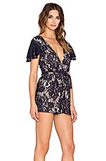 Combinaison Romper En Dentelle Bleu Marine The Jetset Diaries - Taille XS, NWOT (neuf Sans étiquette)