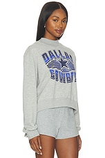 Cowboys Mock Neck Fleece Sweatshirt - thumbnail 5