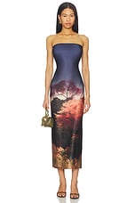 Enigma Strapless Slim Midi Dress - thumbnail 4
